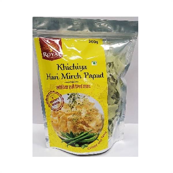Royal Indian Foods- Khichya Hari Mirch Papad